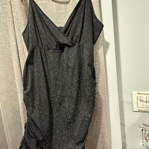 Elegant Black Glitter Dress